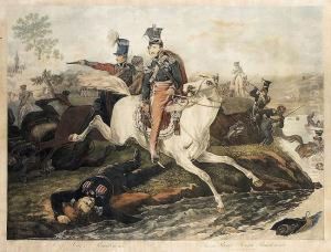 Jozef Ksiaze Poniatowski Ginie Przebywajac Elstere 19 X 1813 R., 1818 R. by Philibert-Louis Debucourt