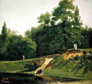 Villa d'Avray - Banks of the Stream near the Corot Property