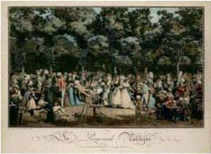 La Promenade Publique. 1792. by Philibert-Louis Debucourt