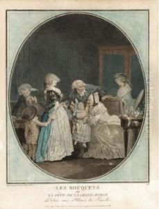 Le Compliment Ou La Matinee Du Jour De L'an by Philibert-Louis Debucourt