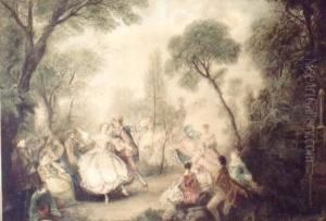 Scena W Parku by Philibert-Louis Debucourt