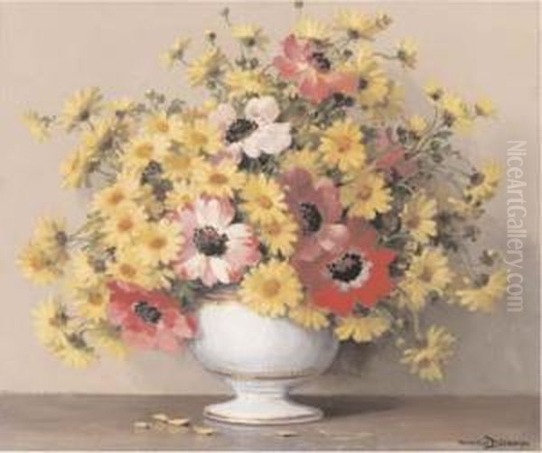 Summer Flowers In A China Bowl - view 1