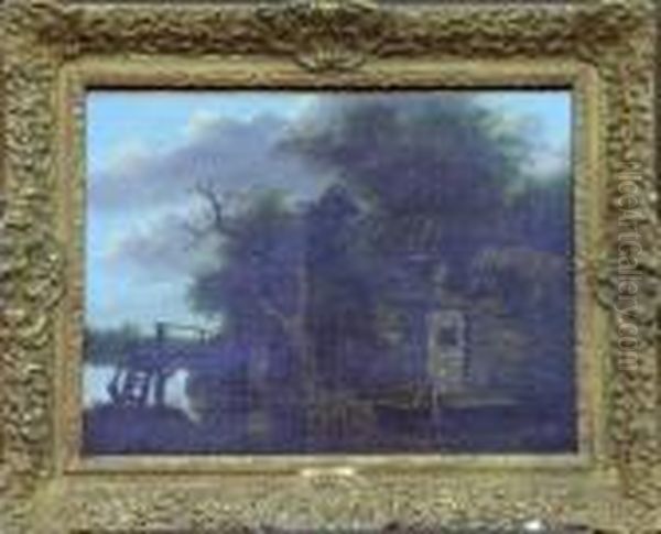 Figures By An Old Mill - view 1