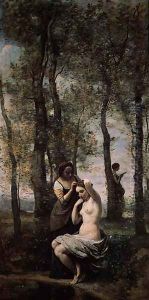 Young woman at her toilet