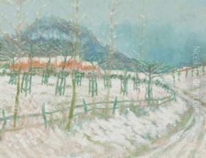 Sneeuwlandschap by William Degouve de Nuncques