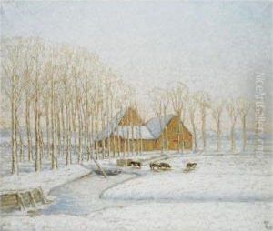 Paysage D'hiver by William Degouve de Nuncques