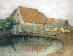 Hoeve (1914) by William Degouve de Nuncques