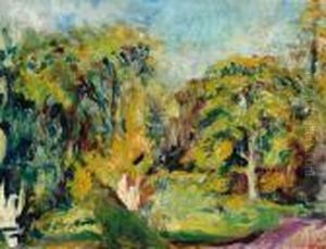 View Of A Park by Charles Dehoy