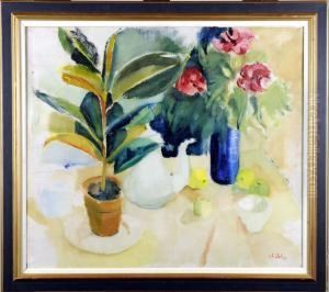 Nature Morte Aux Fleurs by Charles Dehoy
