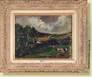 Paysage Aux Vaches by Charles Dehoy