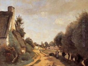 A Road near Arras by Jean-Baptiste-Camille Corot