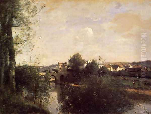 Old Bridge at Limay, on the Seine - view 1