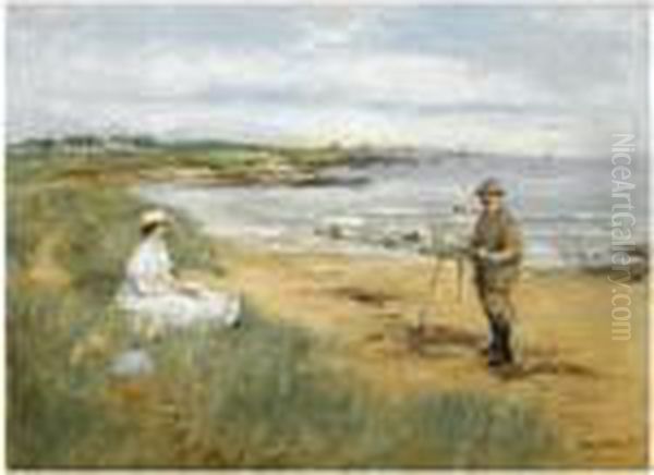 A Self Portrait Of The Artist At Work - view 1