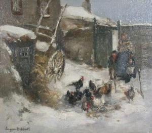 Winter Farmyard by Eugene Dekkert