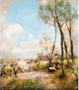 Children Beside The River Children Beside The River