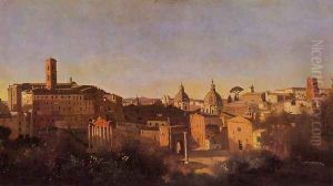 The Forum seen from the Farnese Gardens, Rome, 1826