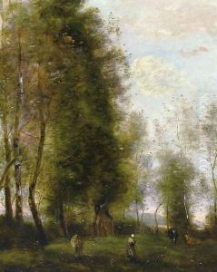 A Shady Resting Place (or Le Dormoir) by Jean-Baptiste-Camille Corot