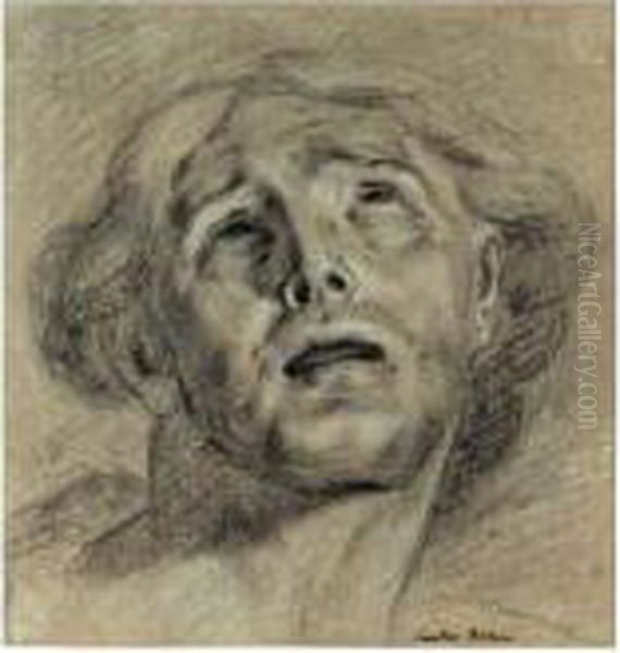 Tete D'homme, Les Yeux Leves Vers Le Ciel - view 1