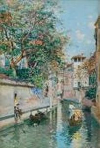 A Canal In Venice