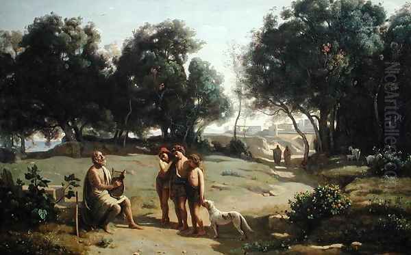 Homer and the Shepherds in a Landscape, 1845 - view 1