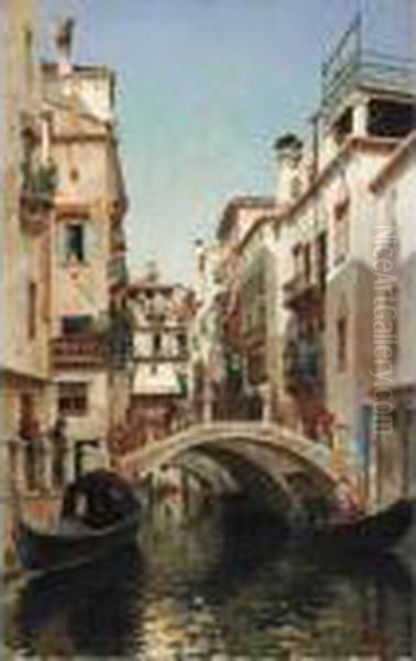 A Busy Venetian Bridge - view 1