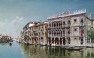 The Grand Canal With A View Of The Ca' D'oro, Venice by Federico del Campo
