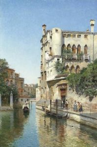 An Afternoon In A Venetian Backwater by Federico del Campo