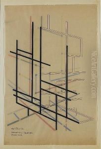 Structure Spatiale 1949 by Felix Aime Del Marle