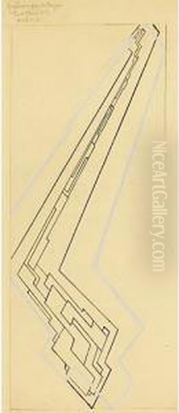 Graphique Pour " La Fugue", Trait Blanc No. 2 - 1925 - view 1