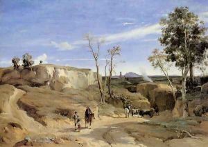 La Cervara, the Roman Countryside by Jean-Baptiste-Camille Corot
