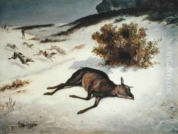 Hind Forced Down in the Snow, 1866 - view 1