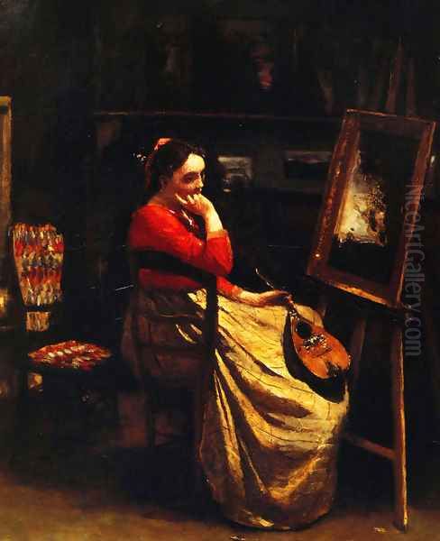 Artist's Studio, Young Woman with a Mandolin - view 1