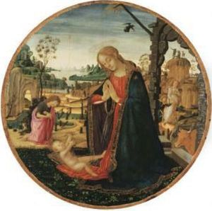 The Madonna And Child by Jacopo Del Sellaio