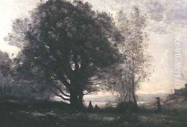 The Green-oaks in the Valley (Les Chenes-verts Dans La Vallee) - view 1