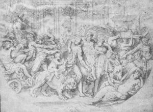 Triumphzug Des Bacchus by Perino Del Vaga (Pietro Bonaccors