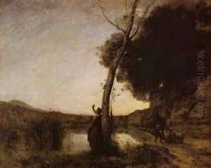 The Evening Star by Jean-Baptiste-Camille Corot