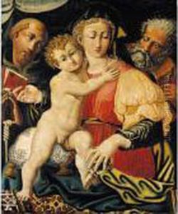 The Holy Family With A Franciscan Friar The Holy Family With A Franciscan Friar