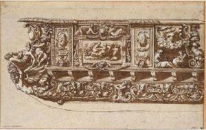 A Design For A Festival Barge by Perino Del Vaga (Pietro Bonaccors