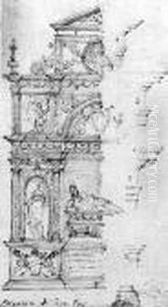 Design For The Tomb Of A Bishop Of The Paci Family - view 1