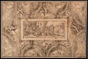 Design For A Ceiling Decoration by Perino Del Vaga (Pietro Bonaccors