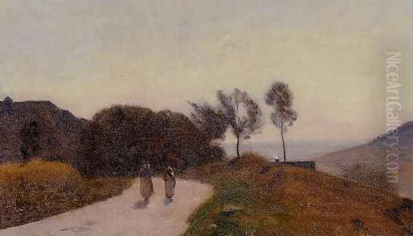 A Road in the Countryside, Near Lake Leman - view 1