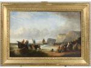 Retour De Peche by Auguste Delacroix