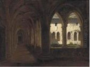Study Of A Monastery by Auguste Delacroix