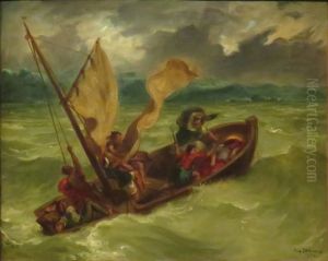 Christ On The Sea Of Galilee by Eugene Delacroix