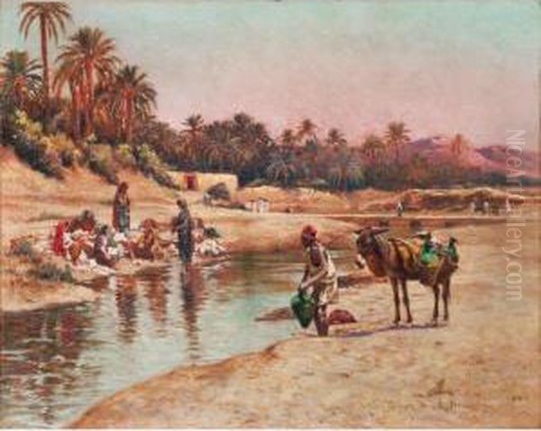 Lavandieres Et Porteur D'eau - view 1