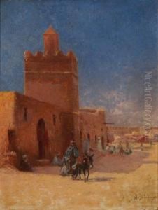 Devant Lesremparts De La Ville Tunisienne