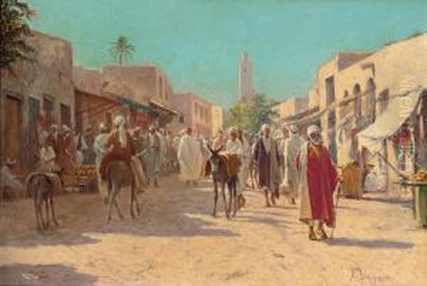 A Busy Market, Cairo - view 1