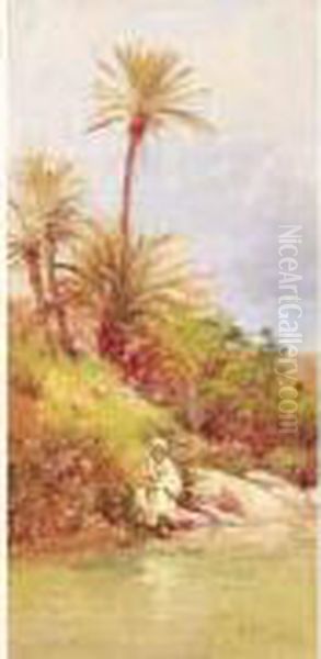 Arabe Au Bord De L'oued. - view 1