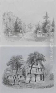 An Album Of Studies Of Middleton Park, Oxfordshire by William Alfred Delamotte