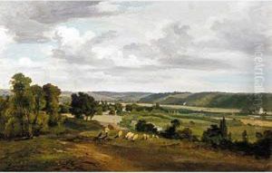 View Of The Thames Valley Between Marlow And Bisham